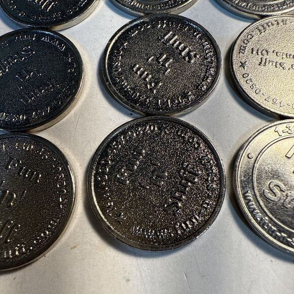 Vintage Game Tokens Bundle 24 Fun“n”Stuff   Right Out Granddad’s Pocket - Picture 2 of 7